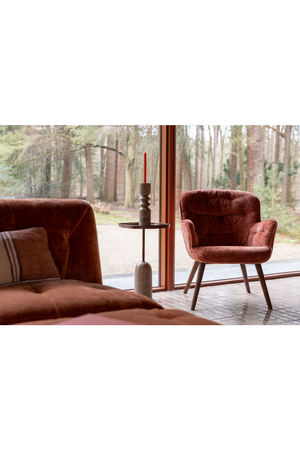 Brown Marble Candle Holder (2) | Dutchbone Satpura | OROA.com