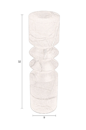 Brown Marble Candle Holder (2) | Dutchbone Satpura | OROA.com