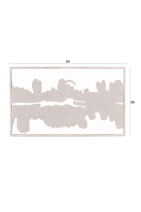 Monochrome Felt Wall Art | Dutchbone Samudra | OROA.com
