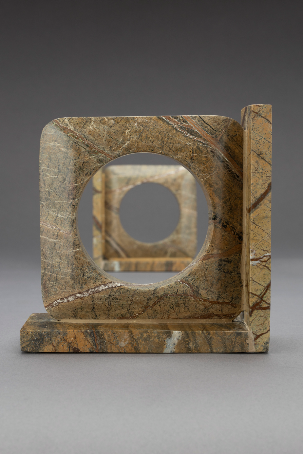 Brown Marble Book Ends (2) | Dutchbone Satpura | OROA.com