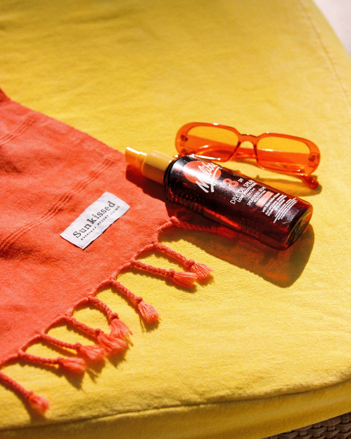 Jaipur Orange Sand Free Beach Towel - OROA