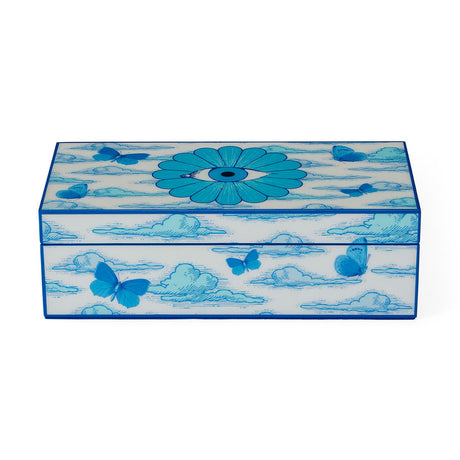 Eye Motif Blue Lacquer Box S | Jonathan Adler Druggist | Oroa.com
