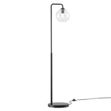 Glass Globe Glass Metal Floor Lamp - OROA