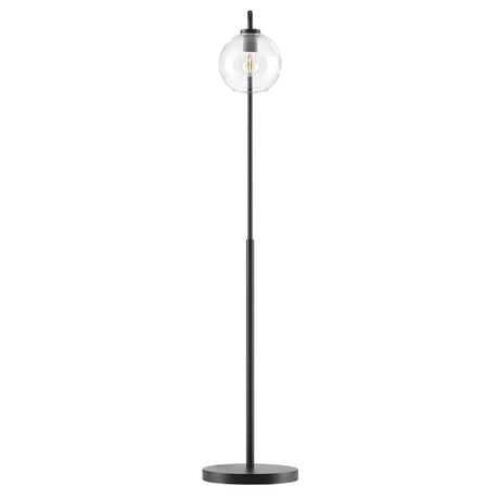Glass Globe Glass Metal Floor Lamp - OROA