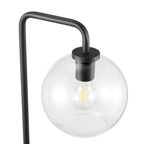 Glass Globe Glass Metal Floor Lamp - OROA
