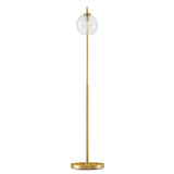 Glass Globe Glass Metal Floor Lamp - OROA