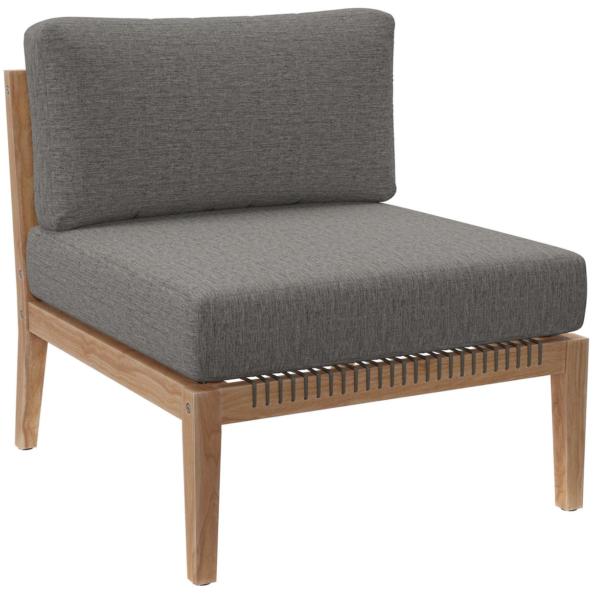 Outdoor Patio Teak Wood Armless Chair - OROA