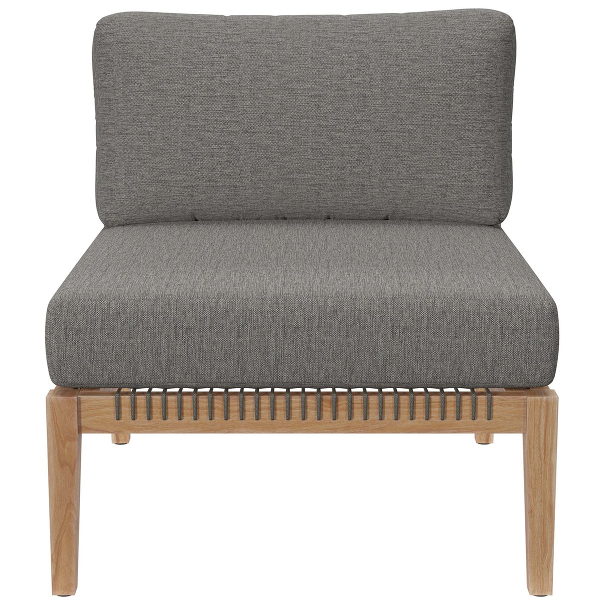 Outdoor Patio Teak Wood Armless Chair - OROA