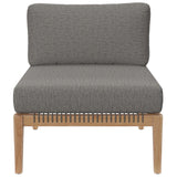 Outdoor Patio Teak Wood Armless Chair - OROA