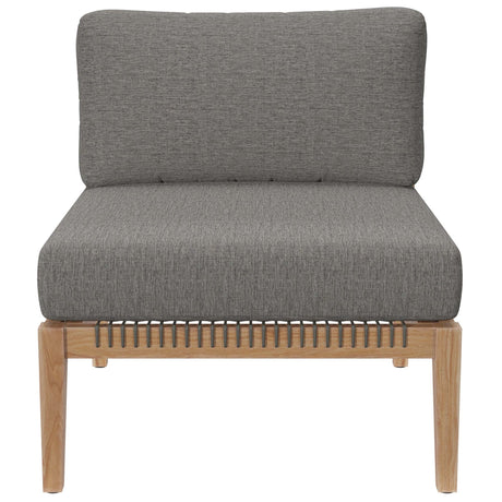 Outdoor Patio Teak Wood Armless Chair - OROA