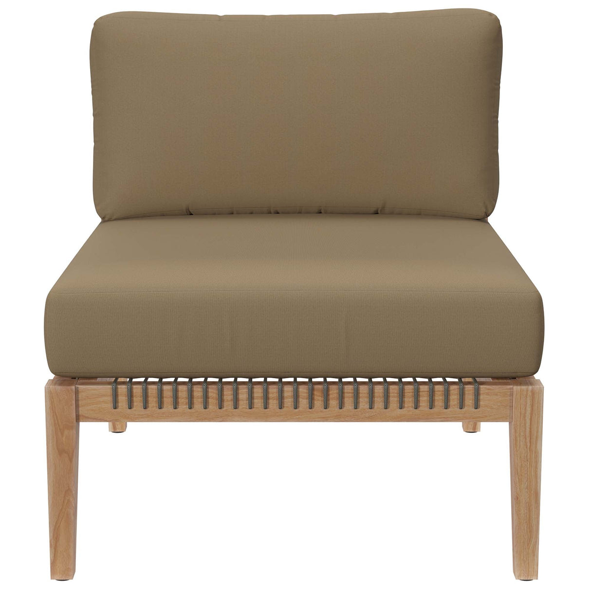 Outdoor Patio Teak Wood Armless Chair - OROA