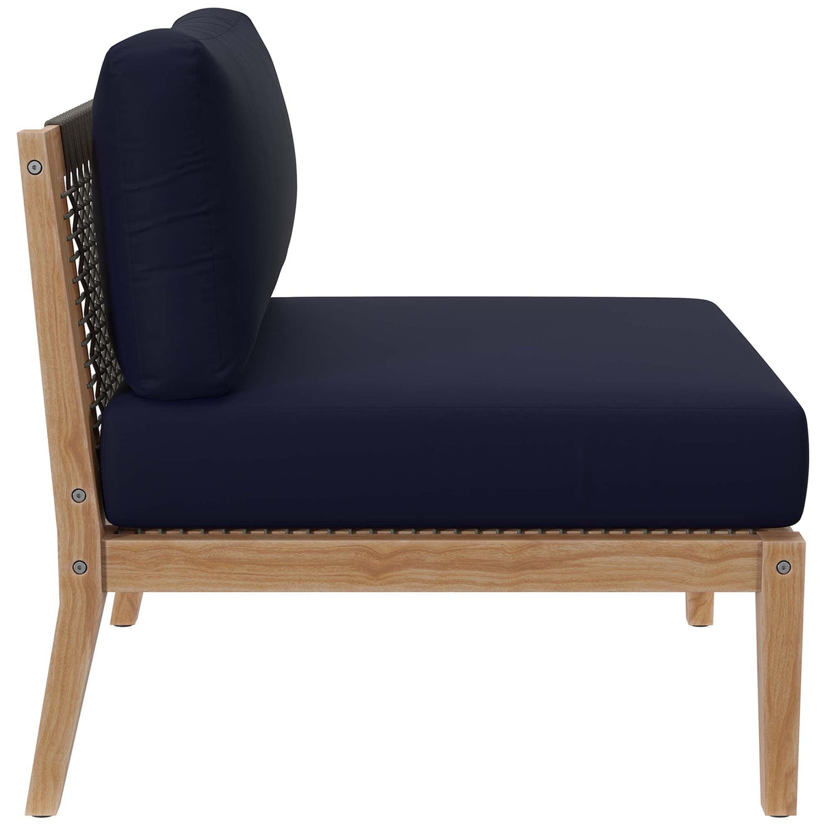 Outdoor Patio Teak Wood Armless Chair - OROA