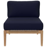 Outdoor Patio Teak Wood Armless Chair - OROA