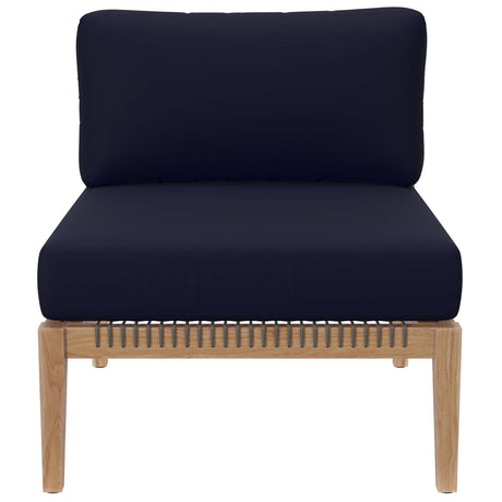 Outdoor Patio Teak Wood Armless Chair - OROA