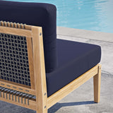 Outdoor Patio Teak Wood Armless Chair - OROA