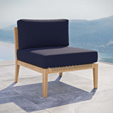 Outdoor Patio Teak Wood Armless Chair - OROA