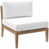 Outdoor Patio Teak Wood Armless Chair - OROA