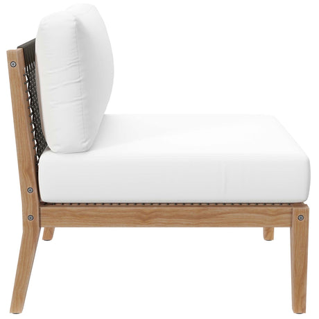Outdoor Patio Teak Wood Armless Chair - OROA