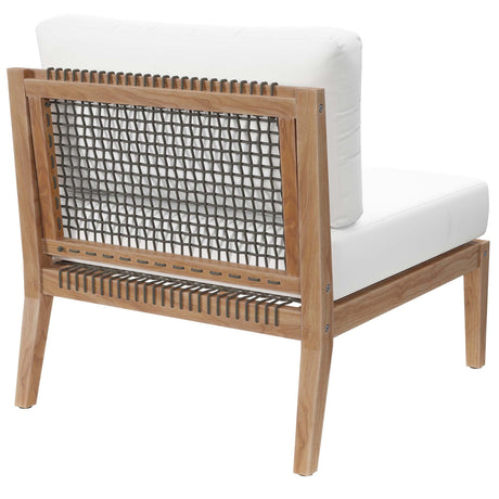 Outdoor Patio Teak Wood Armless Chair - OROA