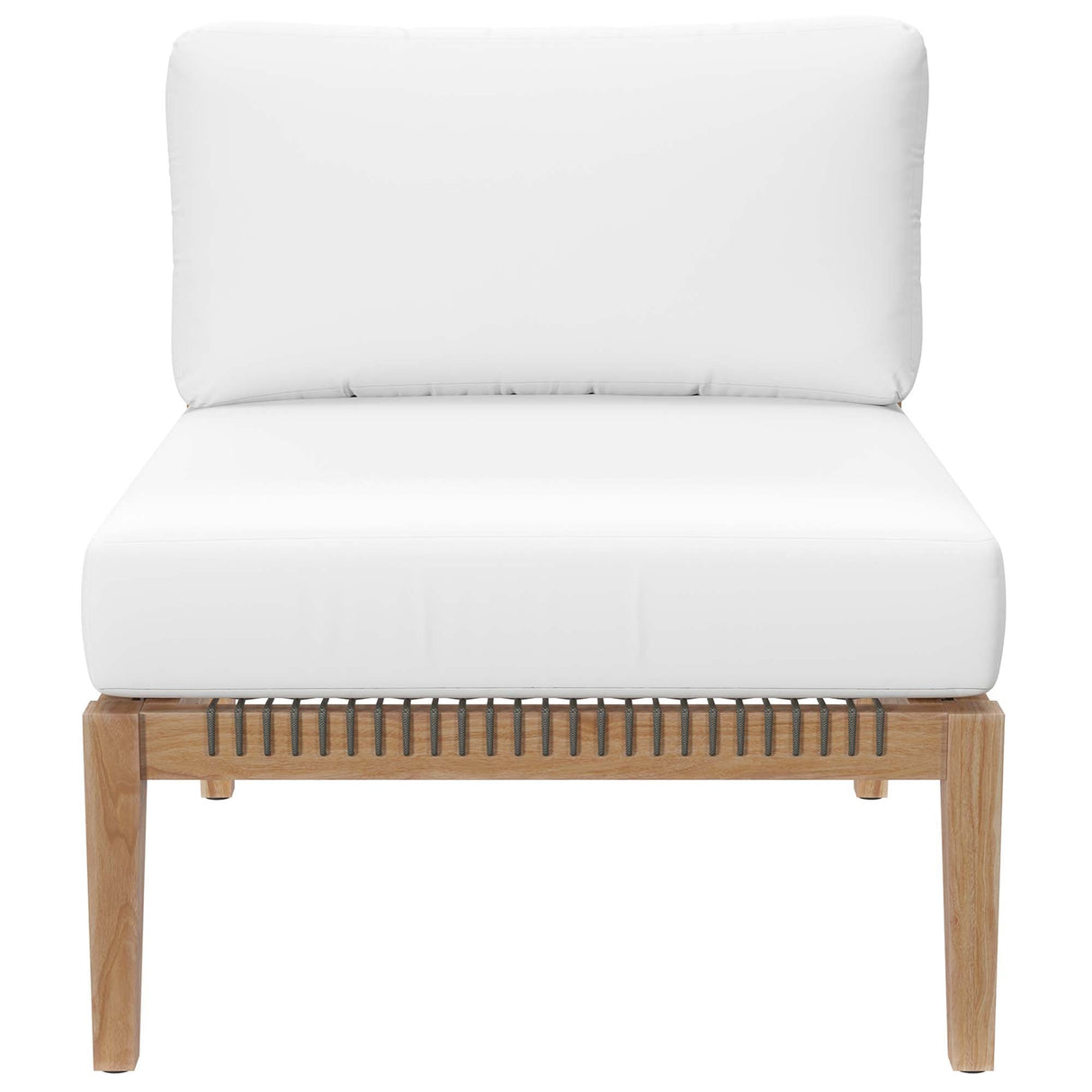 Outdoor Patio Teak Wood Armless Chair - OROA