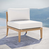 Outdoor Patio Teak Wood Armless Chair - OROA