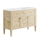 Wood Single Sink Bathroom Vanity - OROA