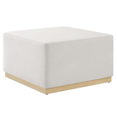 Tilden Square Velvet Upholstered Ottoman - OROA