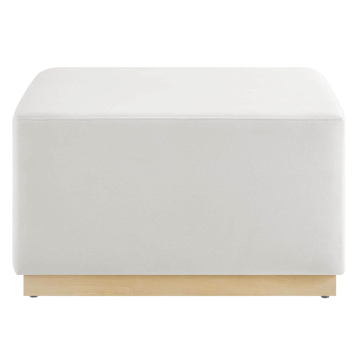 Tilden Square Velvet Upholstered Ottoman - OROA