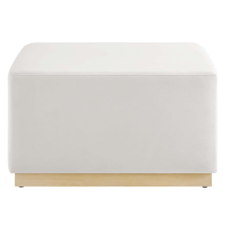 Tilden Square Velvet Upholstered Ottoman - OROA