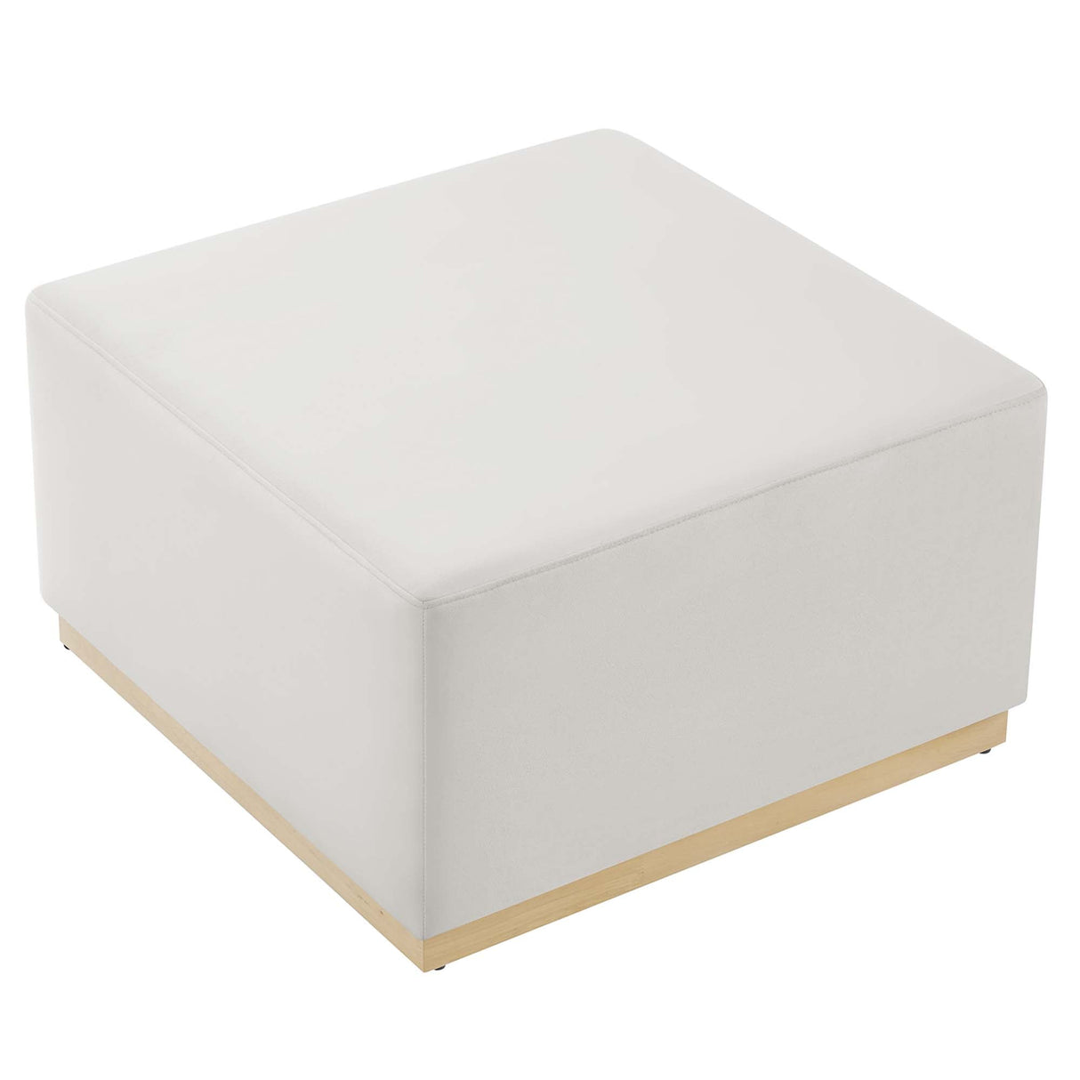 Tilden Square Velvet Upholstered Ottoman - OROA