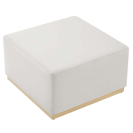Tilden Square Velvet Upholstered Ottoman - OROA