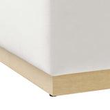 Tilden Square Velvet Upholstered Ottoman - OROA
