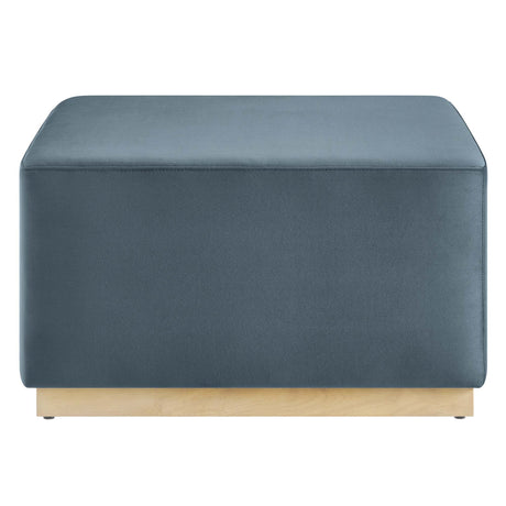 Tilden Square Velvet Upholstered Ottoman - OROA