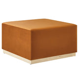 Tilden Square Velvet Upholstered Ottoman - OROA