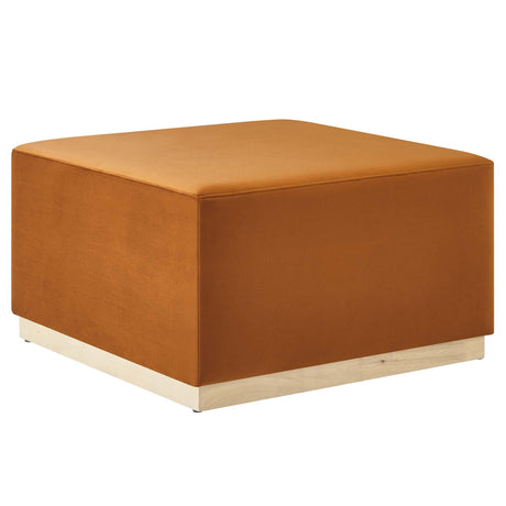 Tilden Square Velvet Upholstered Ottoman - OROA