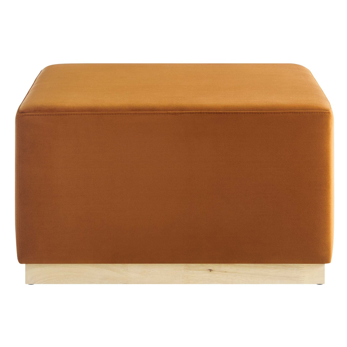 Tilden Square Velvet Upholstered Ottoman - OROA