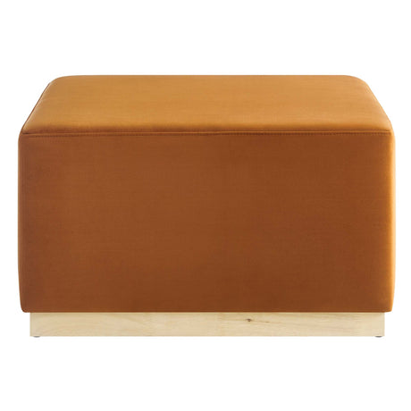 Tilden Square Velvet Upholstered Ottoman - OROA