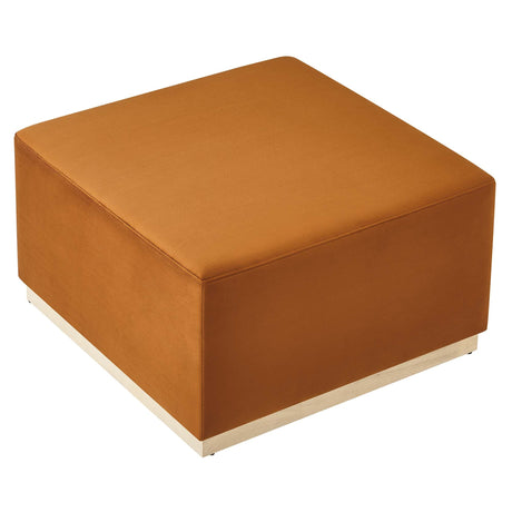 Tilden Square Velvet Upholstered Ottoman - OROA