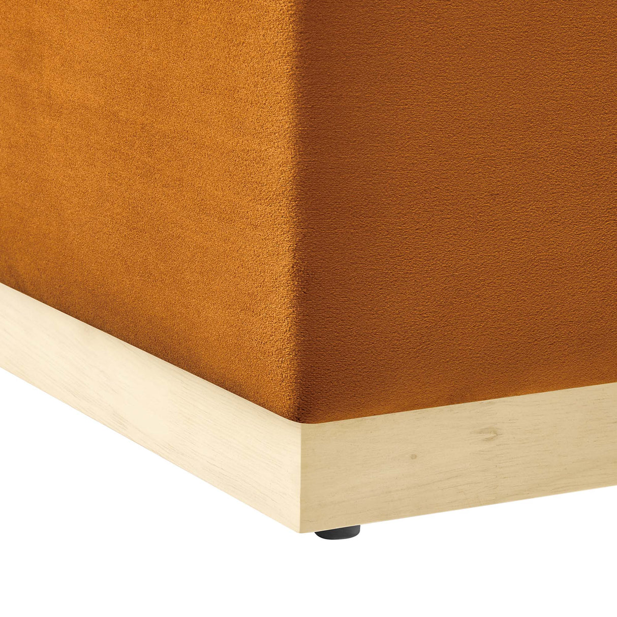 Tilden Square Velvet Upholstered Ottoman - OROA