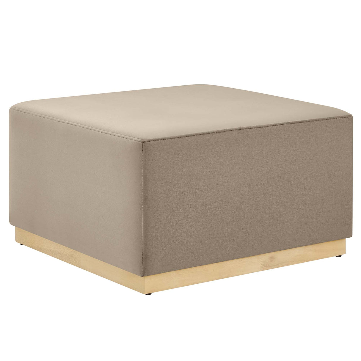 Tilden Square Velvet Upholstered Ottoman - OROA