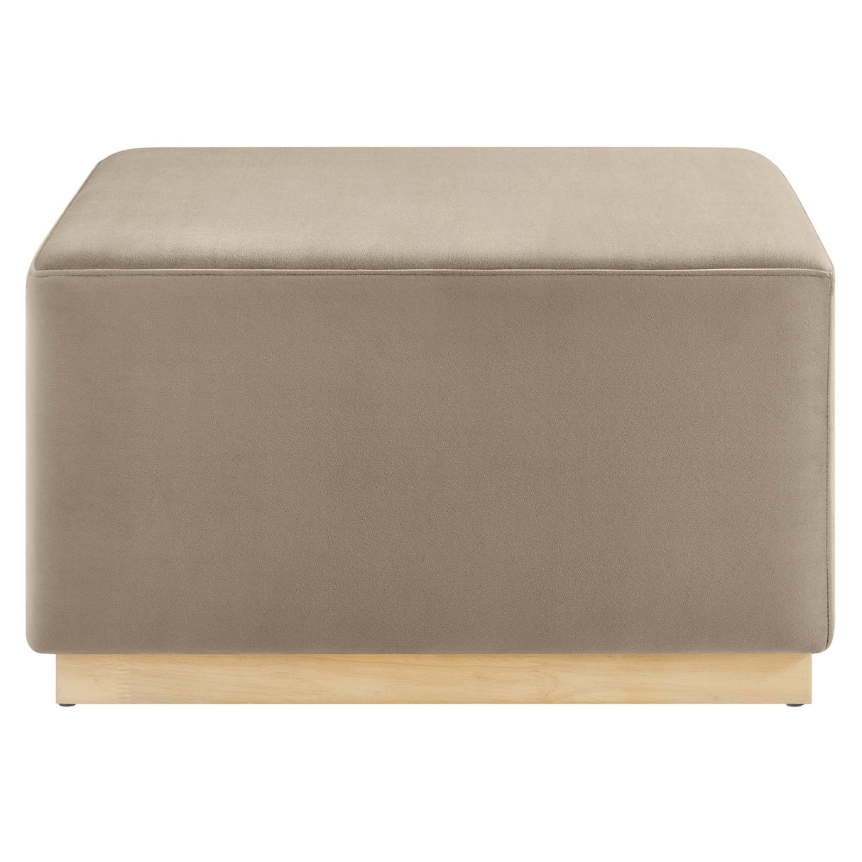 Tilden Square Velvet Upholstered Ottoman - OROA