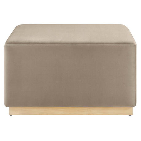 Tilden Square Velvet Upholstered Ottoman - OROA