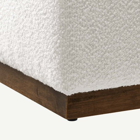 Tilden Square Boucle Ottoman - OROA