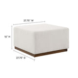 Tilden Square Boucle Ottoman - OROA