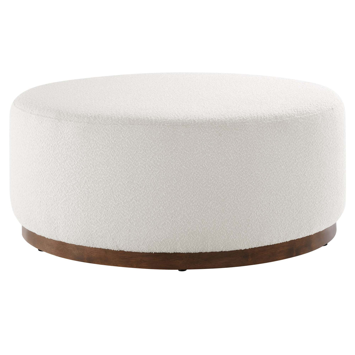 Tilden Large Round Boucle Ottoman - OROA