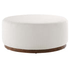 Tilden Large Round Boucle Ottoman - OROA