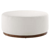 Tilden Large Round Boucle Ottoman - OROA