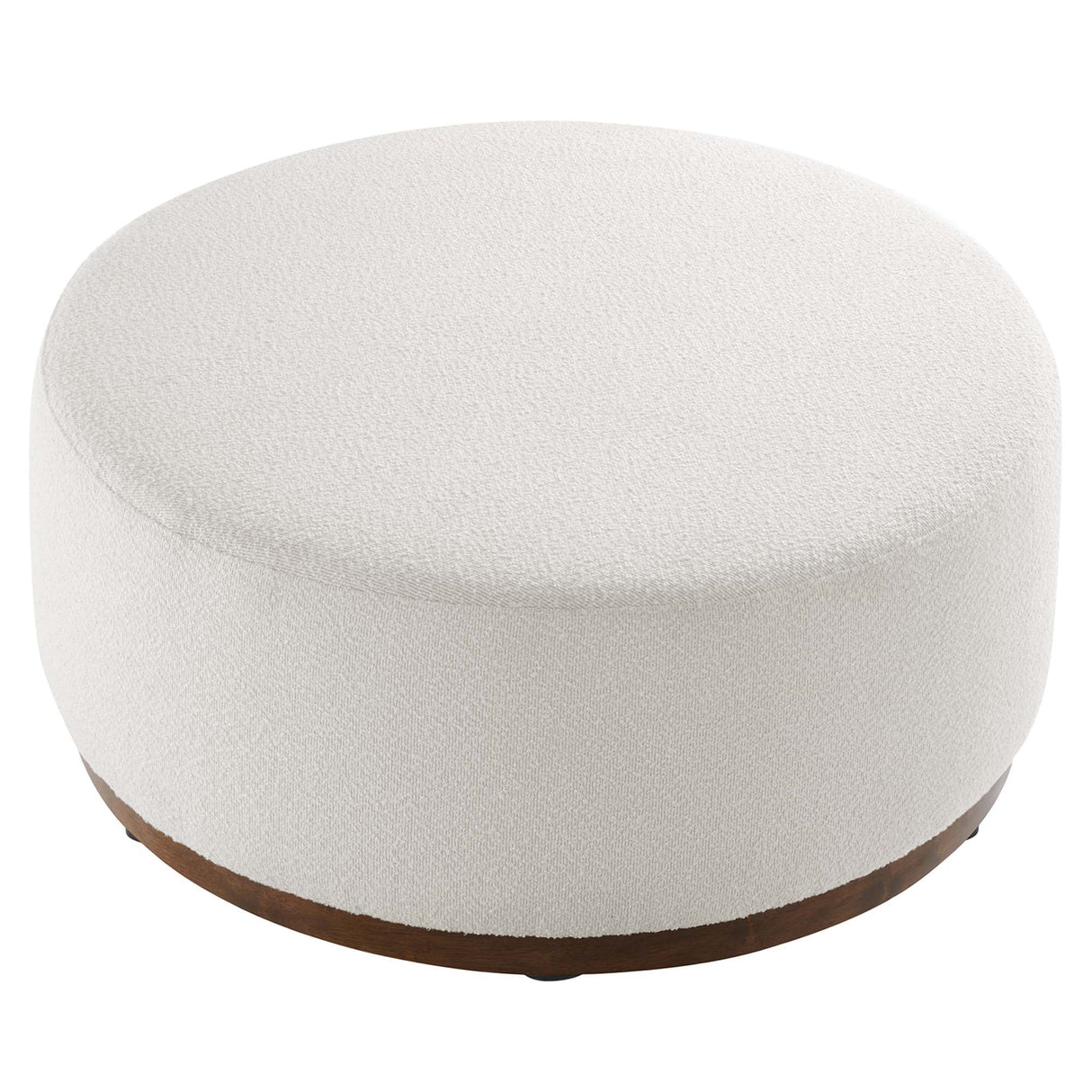 Tilden Large Round Boucle Ottoman - OROA