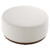 Tilden Large Round Boucle Ottoman - OROA