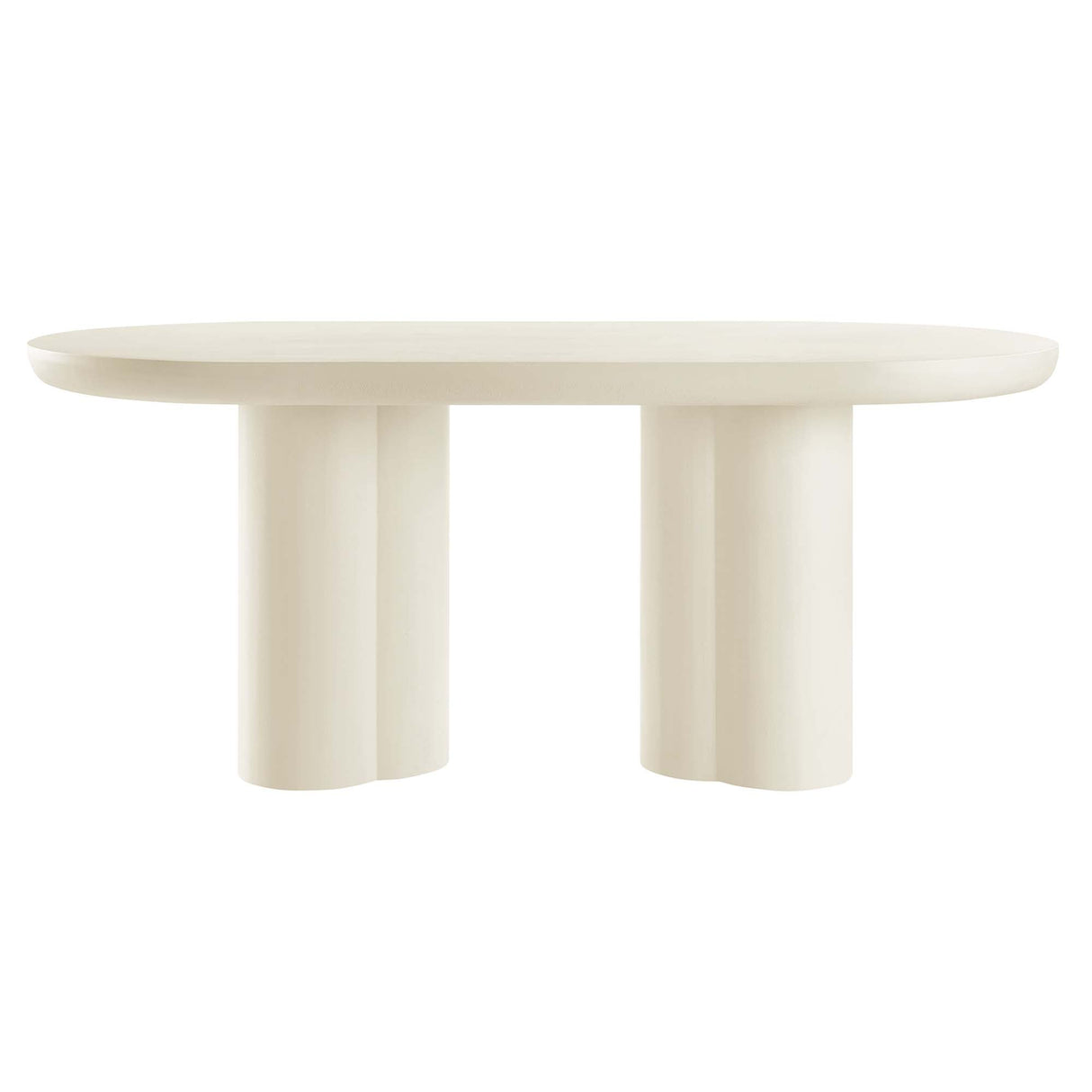 Caspian Oval Concrete Dining Table - OROA